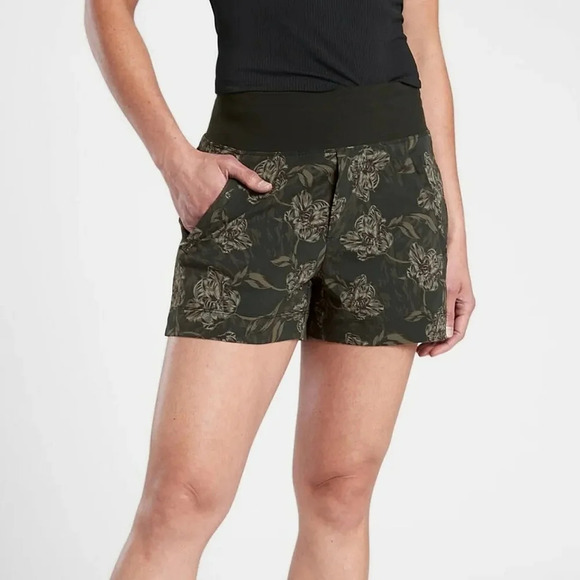 Athleta Trekkie Ripstop Shorts Women's 18 Hiking Running Camping Vacation Summer - Picture 1 of 12